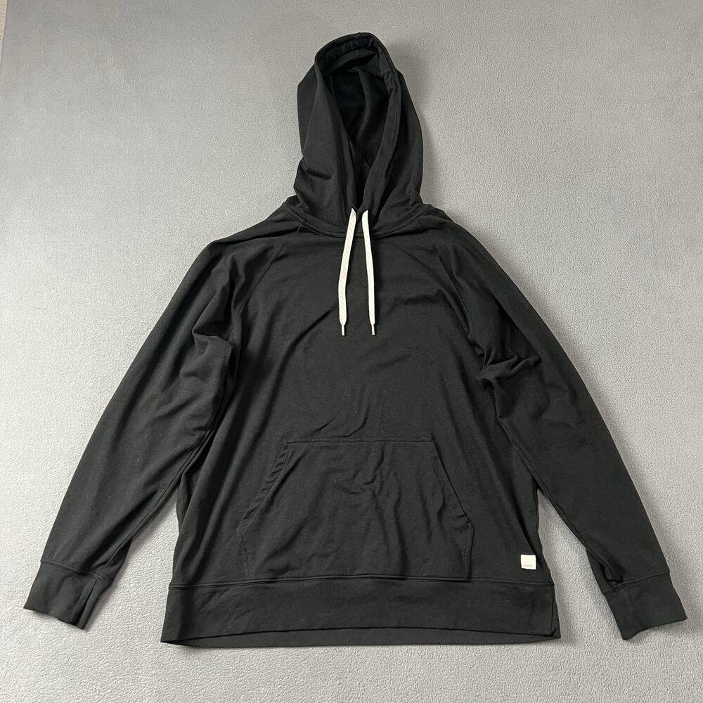 Vuori Hoodie Womens Size Small Black Halo Oversized Sweatshirt Pullover